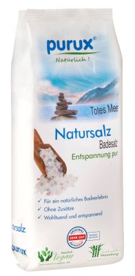 Totes Meer Salz Badesalz Naturweiß 1kg nachhaltig verpackt